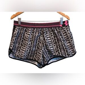 Under Armour: Snakeskin Print Athletic Track Shorts